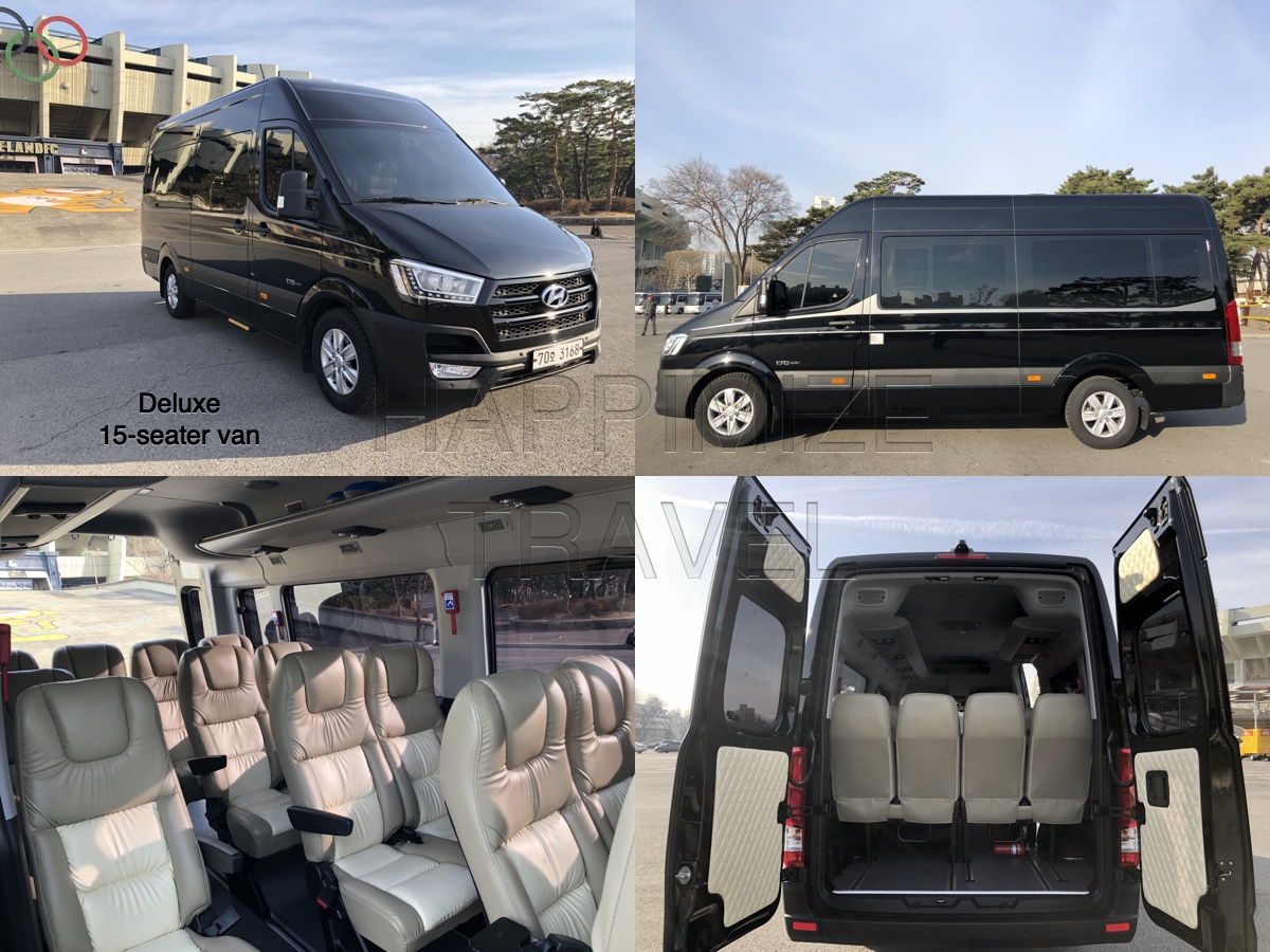 Deluxe 15-seater van by KOREA TOUR BANK