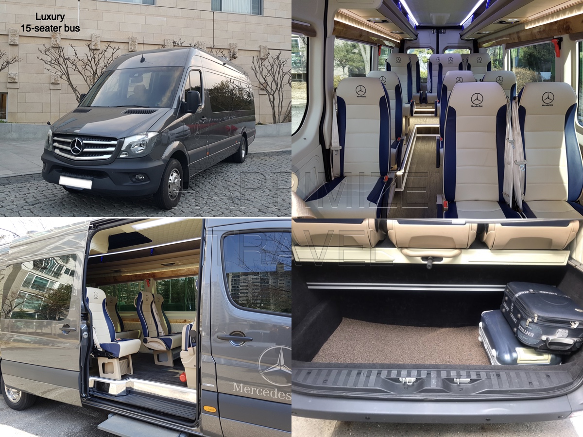 luxury 15-seater van by KOREA TOUR BANK
